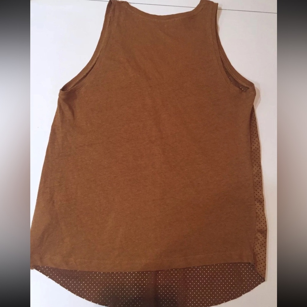 Zara Women's Brown Suede Knit Sleeveless‎ Top - Picture 2 of 7